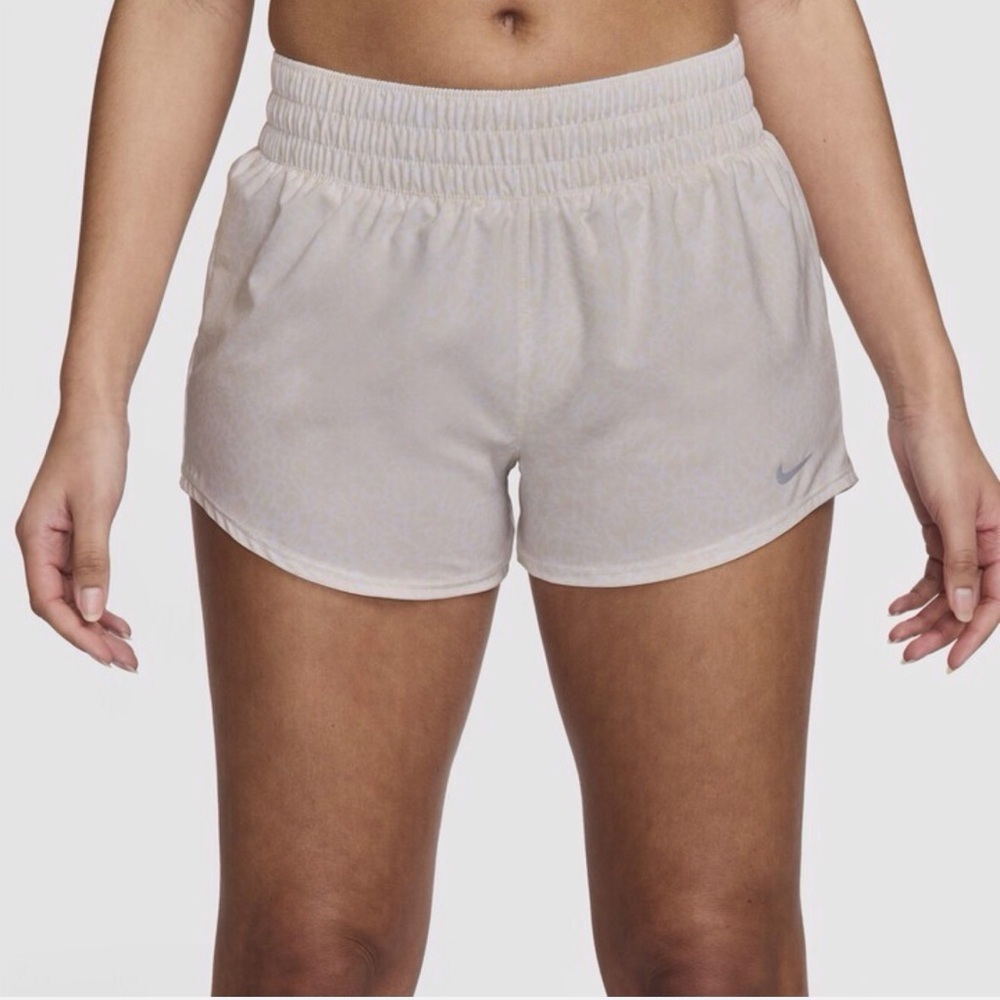 Nike Dri-Fit Training Women's Shorts Animal Print White/Phantom Size-M NWT